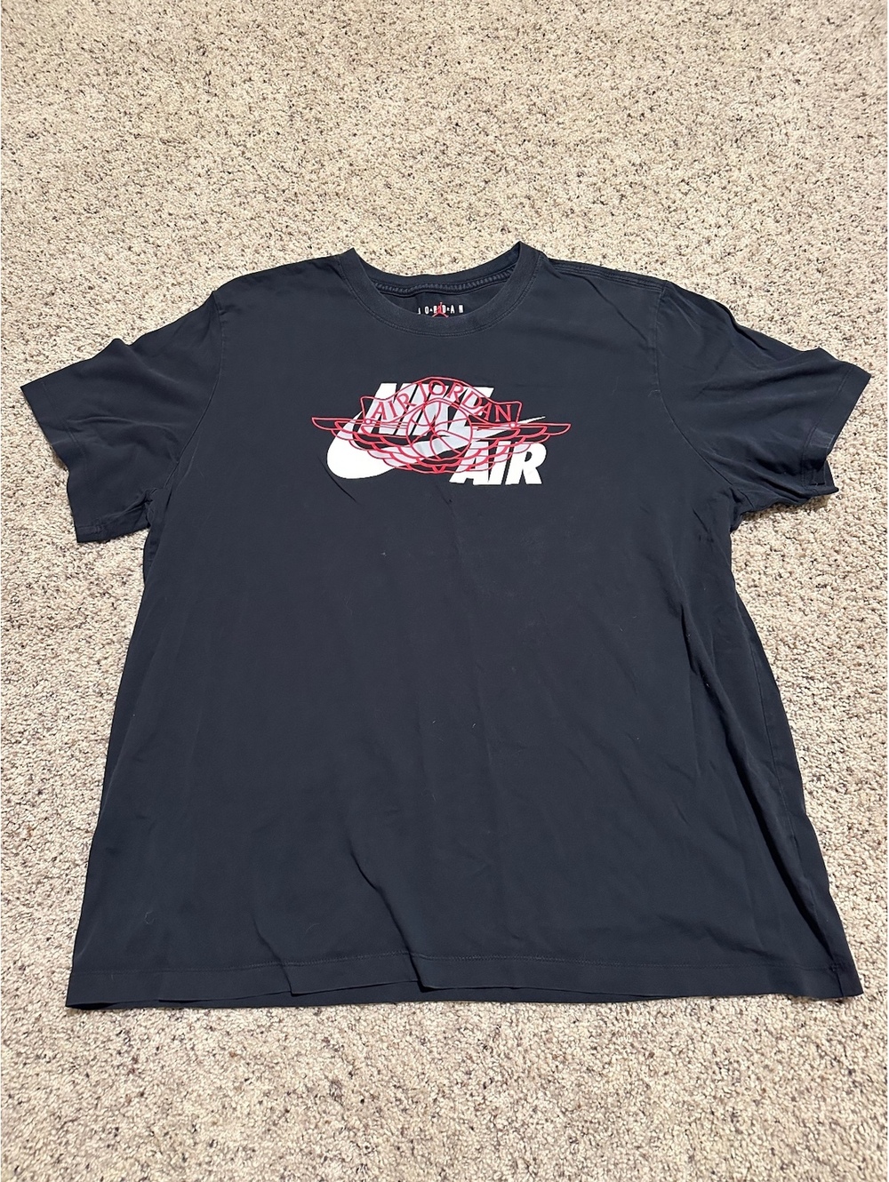 Jordan Air Graphic Black T-Shirt Size XL